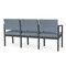 Lesro Lenox 3 Seat Tandem Seating W/ Arms, 64.5 in W 24.5 in L 32 in H LS3103 - alternate 2